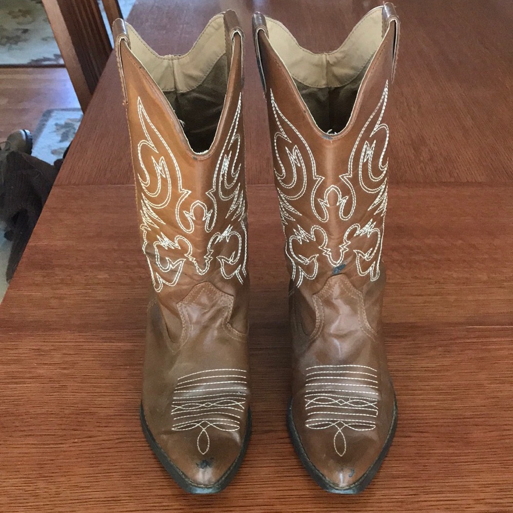 Cowboy boots distressed